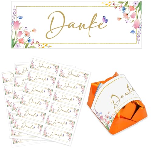 55 Stück Schokolade Geschenk Danke Aufkleber Schokolade Hochzeit Gastgeschenke Sticker Selbstklebend Aufkleber Dankeschön Geschenk für Mutter Vater Hochzeit Geburtstag Kommunion Taufe von ZABARE