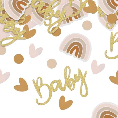 Babyparty Deko Konfetti,150 Stück Baby Shower Deko Konfetti,Boho Regenbogen Babyparty Streudeko Tischdeko,Dusche Zubehör Tisch Dekoration für Gender Reveal Party,Babyparty,Baby Shower Babyparty Deko Konfetti,150 Stück Baby Shower Deko Konfetti,Boho Regenbogen Babyparty Streudeko Tischdeko,Dusche Zubehör Tisch Dekoration für Gender Reveal Party,Babyparty,Baby Shower von ZABARE
