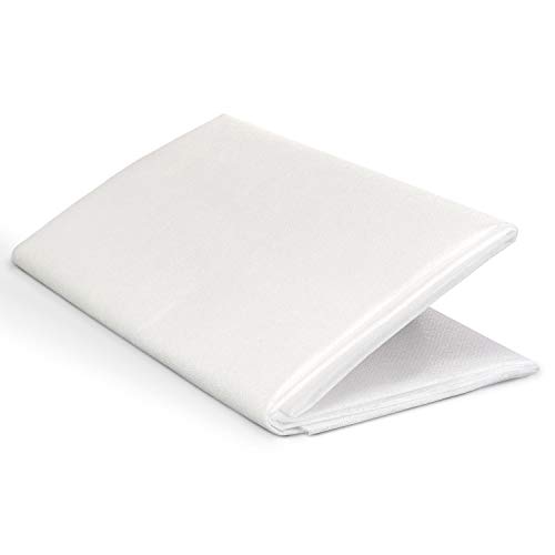 ZADAWERK® Bügelvlies - 20+15+15 g/m² - Weiß - 90 x 100 cm - Vlies beidseitig - leicht - nähen - Stoffe - aufbügeln - Handarbeiten unsichtbar verstärken - mit Anleitung von ZADAWERK