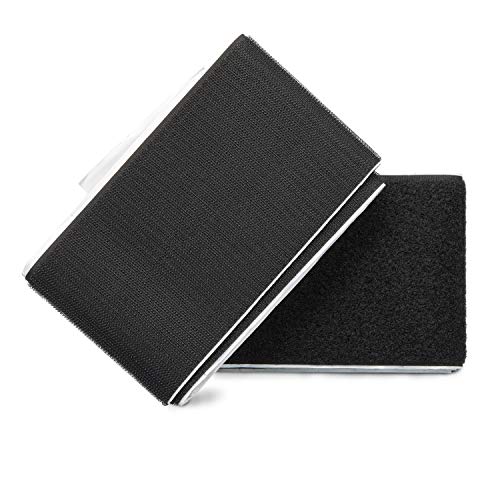 ZADAWERK® Klettverschluss - 100 mm x 100 cm - Schwarz - Klettband selbstklebend - verbinden von Komponenten - je 1 Meter Flauschband und Hakenband von ZADAWERK
