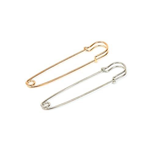 ZADAWERK® Sicherheitsnadel - Extra Groß - Gold & Silber - 20 Stück - Kiltnadel - Deko-Nadel - Schmucknadel - Ziernadel - zum Anstecken und DIY gestalten von ZADAWERK