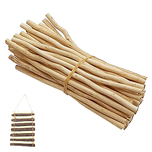 ZAHD 50 Stück Holzstäbchen Holzblock Sticks für DIY Handwerk zum Basteln Holz Log Ast natürlichem Holzstab Kunst Heimwerker Foto Requisiten (Holzfarbe), (D110130254A) von ZAHD