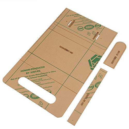 Acryl Leder Vorlagen, Acryl Acryl Vorlagen Leder Brieftasche Making Kit mit Guter Licht übertragung für Leder Handwerk Acryl Leder Vorlagen, Acryl Acryl Vorlagen Leder Brieftasche Making Kit mit Guter Licht übertragung für Leder Handwerk von ZAICOLER