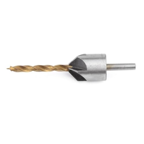 Countersink -Bohrer -Bit -Set, Countersink -Bohrer Bit Carpentry Holzbearbeitung Langweiliges (Single 4mm+ kleiner Schraubenschlüssel) von ZAICOLER