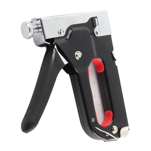 Grundnahrungsmittelpistole, 3 in 1 Grundnahrungsmittelpistole 600 Nägelkapazität Handbuch Brad Nailer Staple Gun für Wood Brad Nailer für Polsterung, Fixmaterial, Dekoration, Schreinerei von ZAICOLER