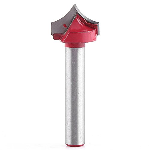 V Groove Router Bit, 6mm Shank Groove Router Bit Router Bits Doppelschneides Schneiddesign für Holzbearbeitung (16 mm Durchmesser) von ZAICOLER