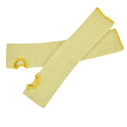 ZAICOLER Armstulpen für Männer, 1 Paar Schnittfeste Armstulpen, Hitzebeständig, Schnittfest, Sicherheitsmanschetten, Schützende Armstulpen mit Daumenloch für Garten, Landwirtschaft, Hof, von ZAICOLER