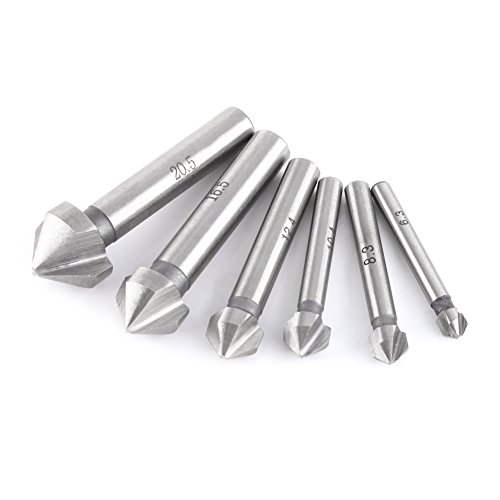 ZAICOLER Counter Sink Bohrer Set, HSS-Kammern-Bit Einfach zu Verwenden für die Kase, Entgraten ZAICOLER Counter Sink Bohrer Set, HSS-Kammern-Bit Einfach zu Verwenden für die Kase, Entgraten von ZAICOLER