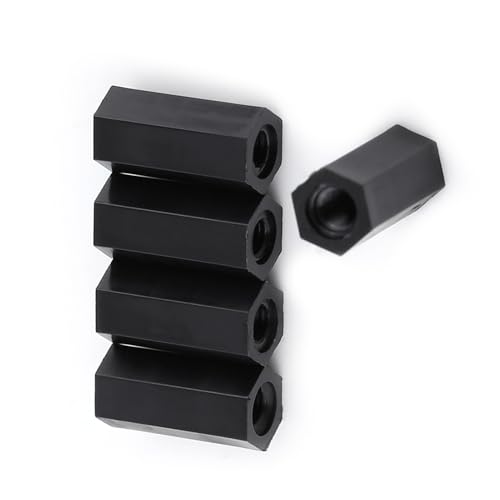 ZAICOLER Schwarze Nylon -Abstandshalter, Weibliche Abstandshalter -Standoff 100pcs Black Pa66 M3 Weibliche X M3 Weibliche Hexsexagonal -Säule -Gewinde -Spacer -Abstandshalter (M3*10) von ZAICOLER