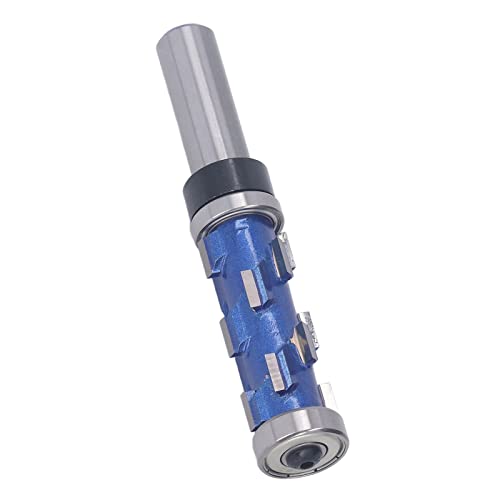 ZAICOLER Spiral Flush Trim Router Bit, 1/2x19x45 Mm Dual -Lager -Runde Runde Schaftspülung Router Bit Router Flush -Trimmbit mit Aufbewahrungsbox für Kork, Hartholz, Holz ZAICOLER Spiral Flush Trim Router Bit, 1/2x19x45 Mm Dual -Lager -Runde Runde Schaftspülung Router Bit Router Flush -Trimmbit mit Aufbewahrungsbox für Kork, Hartholz, Holz von ZAICOLER