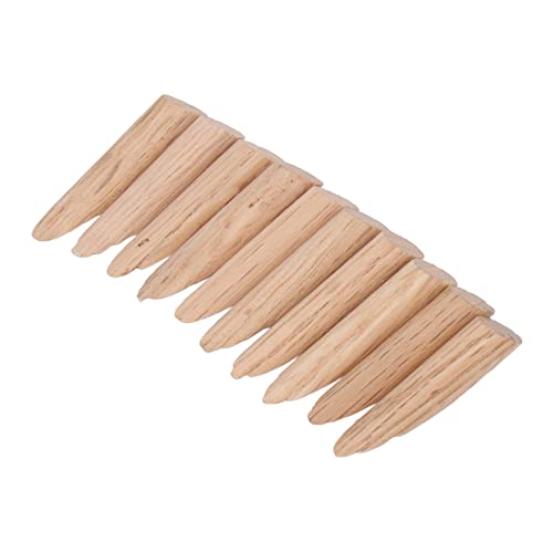 ZAICOLER Taschenlochstopfen, 50 Pcs Pocket Loch Stecker 9,5 Mm Holzdübel Jig Zubehör Teil Set Kit Holzloch Stecke Pfahl Taschenlochstopfen für Holzbearbeitung (Eiche) von ZAICOLER
