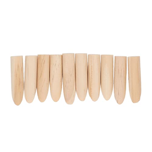 ZAICOLER Taschenlochstopfen, 50 Pcs Pocket Loch Stecker 9,5 Mm Holzdübel Jig Zubehör Teil Set Kit Holzloch Stecke Pfahl Taschenlochstopfen für Holzbearbeitung (Kiefernholz) von ZAICOLER