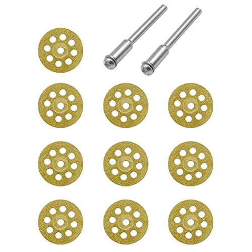 ZAJYZZF 10 Stück Diamant-Trennscheiben-Sägeblätter, Trennscheiben, Kreissägeblatt for Drill-Fit-Drehwerkzeug, 20 mm von ZAJYZZF