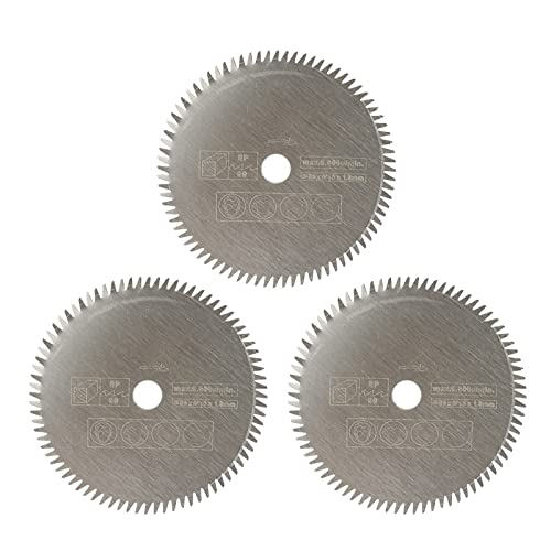 ZAJYZZF 85 mm Schneidwerkzeug-Sägeblätter for Elektrowerkzeuge, Kreissägeblatt for Holz, HSS-Sägeblattschneider, kreisförmiges Mini-Sägeblatt, 3 Stück, 85 x 15 Metall(3PCS 85x10 HSS) von ZAJYZZF