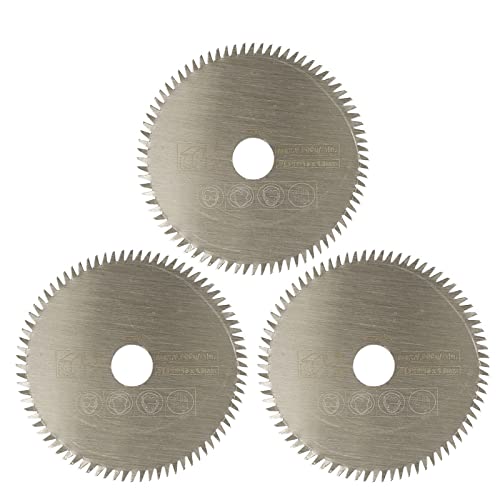 ZAJYZZF 85 mm Schneidwerkzeug-Sägeblätter for Elektrowerkzeuge, Kreissägeblatt for Holz, HSS-Sägeblattschneider, kreisförmiges Mini-Sägeblatt, 3 Stück, 85 x 15 Metall(3PCS 85x15 HSS) von ZAJYZZF