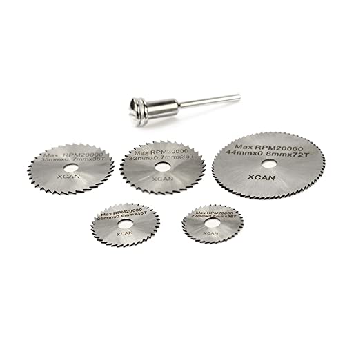 ZAJYZZF Elektrisches Schleifen, kleines Sägeblatt, Holzbearbeitungs-Schneideblatt, 6-teiliges Set aus Schnellarbeitsstahl, kleines Sägeblatt mit Blister-Set, 22–44 mm von ZAJYZZF