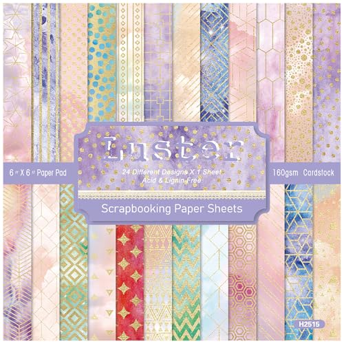 ZAKHSE Motivpapier 15,2x15,2cm, 24 Blätter Designpapier Geometrische Muster Einseitig Bedruckt Scrapbook Papier Böhmischer Stil Dekoratives Bastelpapier Papierblock für Basteln Handwerk, 24 Designs ZAKHSE Motivpapier 15,2x15,2cm, 24 Blätter Designpapier Geometrische Muster Einseitig Bedruckt Scrapbook Papier Böhmischer Stil Dekoratives Bastelpapier Papierblock für Basteln Handwerk, 24 Designs von ZAKHSE