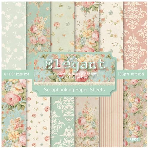 ZAKHSE Scrapbook-Papierblock, 15,2 x 15,2 cm, einseitig, Pfingstrosen, Blumen, Scrapbooking-Papier, Gartenmotive, gemusterter Karton, 160 g/m², dekoratives Bastelpapier für Bastelarbeiten, Dekoration ZAKHSE Scrapbook-Papierblock, 15,2 x 15,2 cm, einseitig, Pfingstrosen, Blumen, Scrapbooking-Papier, Gartenmotive, gemusterter Karton, 160 g/m², dekoratives Bastelpapier für Bastelarbeiten, Dekoration von ZAKHSE