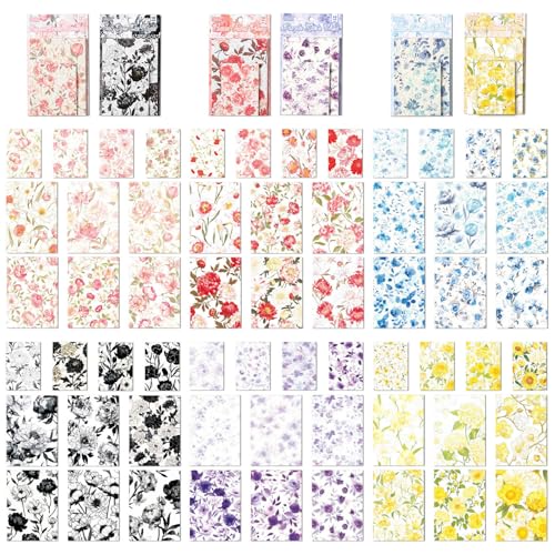 ZAKHSE Scrapbook Zubehör, 60 Blatt Geprägte Tulpen Rosen Pfingstrosen Blumenmuster Scrapbooking Papier, Vintage Bastelpapier Bunt Spezialpapier Textur Dekorpapier für Fotoalbum Karten Journaling ZAKHSE Scrapbook Zubehör, 60 Blatt Geprägte Tulpen Rosen Pfingstrosen Blumenmuster Scrapbooking Papier, Vintage Bastelpapier Bunt Spezialpapier Textur Dekorpapier für Fotoalbum Karten Journaling von ZAKHSE