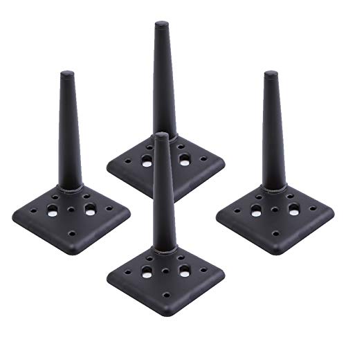 ZAKSEM Set mit 4 Eisen-Möbelbeinen, DIY-Metalltischfüßen, Ersatzfuß, für Sofa, Couch, Schrank, Schrank, Sessel, Kleiderschrank, Schwarz, mit Schrauben, Tragfähigkeit 400 kg, Schwarz (gera ZAKSEM Set mit 4 Eisen-Möbelbeinen, DIY-Metalltischfüßen, Ersatzfuß, für Sofa, Couch, Schrank, Schrank, Sessel, Kleiderschrank, Schwarz, mit Schrauben, Tragfähigkeit 400 kg, Schwarz (gera von ZAKSEM