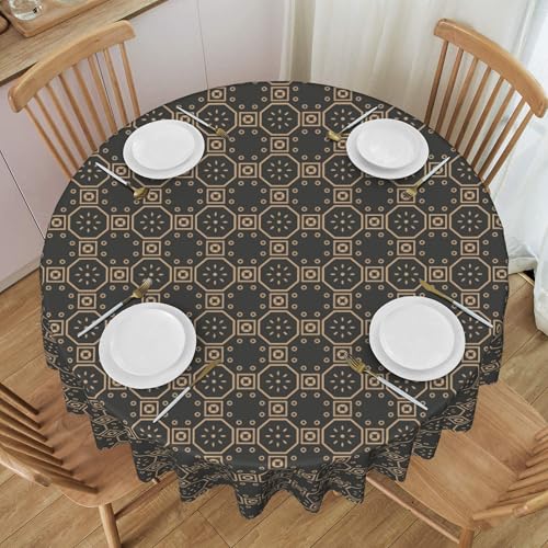 60 Zoll Runde Tischdecke Öl- Und Wasserabweisendes Polyestergewebe Waschbar für Restaurant Hochzeit Party Dekor Muster G Tischdecke Multicolor Diameter 60In 60 Zoll Runde Tischdecke Öl- Und Wasserabweisendes Polyestergewebe Waschbar für Restaurant Hochzeit Party Dekor Muster G Tischdecke Multicolor Diameter 60In von ZALXOZYL