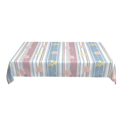 Abstrakte Tischdecke, 152,4 X 228,6 cm, Bedrucktes Musterdesign, Künstlerisch, Wasserdicht, Abwischbar, für Modernes Zuhause A 90in von ZALXOZYL