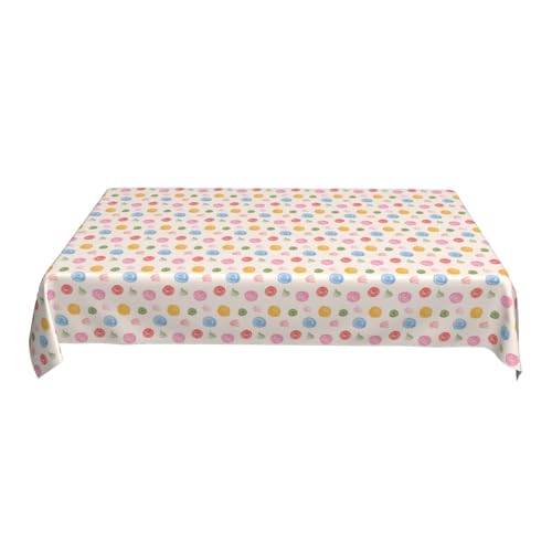 Anti-Falten-Tischdecke, 152 X 228 cm, Polyester, Abwischbar, Bedrucktes Muster – Wiederverwendbares Dekor A One Size Anti-Falten-Tischdecke, 152 X 228 cm, Polyester, Abwischbar, Bedrucktes Muster – Wiederverwendbares Dekor A One Size von ZALXOZYL