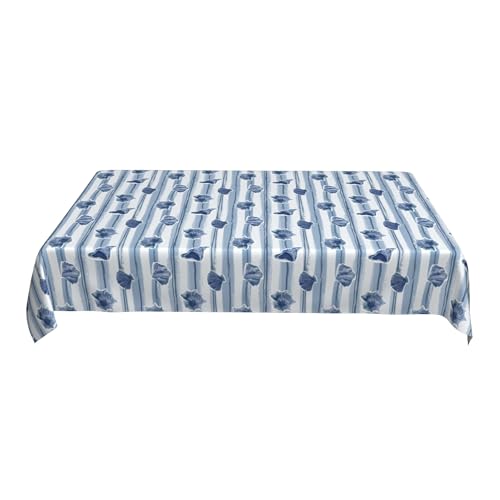 Café-Tischdecke, 152,4 X 228,6 cm, Bedrucktes Muster, Handelsübliche Qualität, Wasserdicht, Schmutzabweisend Colorful 90in von ZALXOZYL