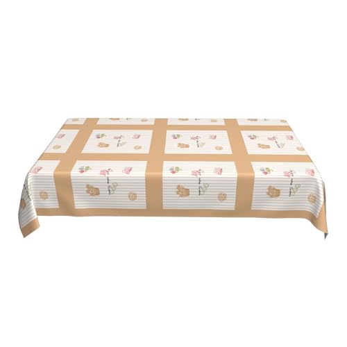 Fettabweisende Tischdecke 152 X 228 cm, Bedrucktes Musterdesign, Oberfläche in 3 Sekunden Abwischbar, für Familienessen Mit Pizza Und Pasta E 90in Fettabweisende Tischdecke 152 X 228 cm, Bedrucktes Musterdesign, Oberfläche in 3 Sekunden Abwischbar, für Familienessen Mit Pizza Und Pasta E 90in von ZALXOZYL