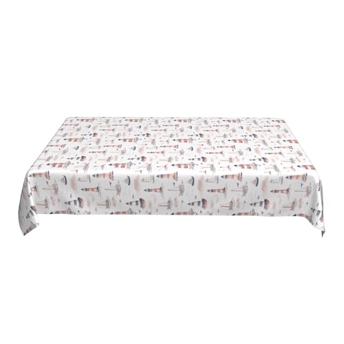 Gestreifte Tischdecke, 152,4 X 228,6 cm, Bedrucktes Muster, Wasserdicht, Abwischbar, für Die Dekoration Einer Strandparty Colorful 90in Gestreifte Tischdecke, 152,4 X 228,6 cm, Bedrucktes Muster, Wasserdicht, Abwischbar, für Die Dekoration Einer Strandparty Colorful 90in von ZALXOZYL