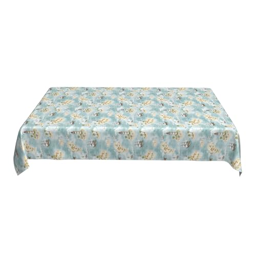 Karierte Tischdecke, 152 X 228 cm, Rechteckig, Bedrucktes Musterdesign, Klassisch, Wasserdicht, für Picknick-Bistro F 90in von ZALXOZYL