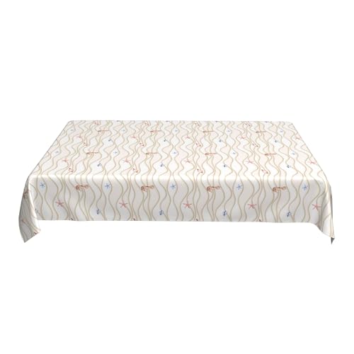 Luxuriöse, wasserdichte Tischdecke, 152 X 228 cm, Bedrucktes Musterdesign, Farbechtes Polyester für Bankett- Und Empfangstische Colorful 90in Luxuriöse, wasserdichte Tischdecke, 152 X 228 cm, Bedrucktes Musterdesign, Farbechtes Polyester für Bankett- Und Empfangstische Colorful 90in von ZALXOZYL