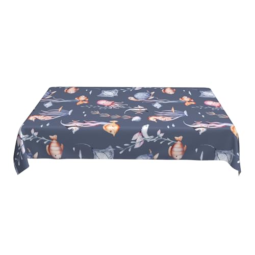 Luxuriöse Abwischbare Tischdecke, 152 X 228 cm, Bedrucktes Musterdesign, Wasserdichtes Polyester für Picknick- Und Grilldekoration A 90in Luxuriöse Abwischbare Tischdecke, 152 X 228 cm, Bedrucktes Musterdesign, Wasserdichtes Polyester für Picknick- Und Grilldekoration A 90in von ZALXOZYL