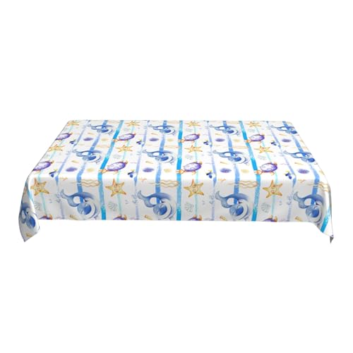 Luxuriöse Abwischbare Tischdecke, 152 X 228 cm, Bedrucktes Musterdesign, Wasserdichtes Polyester für Picknick- Und Grilldekoration F 90in Luxuriöse Abwischbare Tischdecke, 152 X 228 cm, Bedrucktes Musterdesign, Wasserdichtes Polyester für Picknick- Und Grilldekoration F 90in von ZALXOZYL