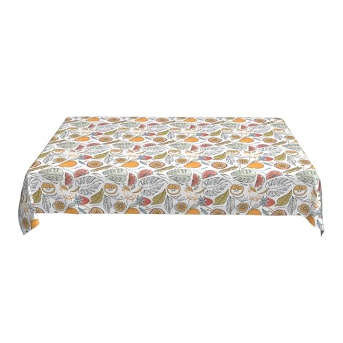 Mühelos Zu Reinigende Tischdecke, Rechteckig, 152 X 228 cm, Bedrucktes Musterdesign, Magische Oberfläche Widersteht Curryweinflecken Colorful 90in Mühelos Zu Reinigende Tischdecke, Rechteckig, 152 X 228 cm, Bedrucktes Musterdesign, Magische Oberfläche Widersteht Curryweinflecken Colorful 90in von ZALXOZYL
