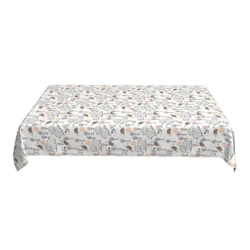 Premium-Tischdecke, 152 X 228 cm, Bedrucktes Musterdesign, Polyesterstoff für Die Dekoration des Esstischs Auf Der Caféterrasse Colorful 90in Premium-Tischdecke, 152 X 228 cm, Bedrucktes Musterdesign, Polyesterstoff für Die Dekoration des Esstischs Auf Der Caféterrasse Colorful 90in von ZALXOZYL