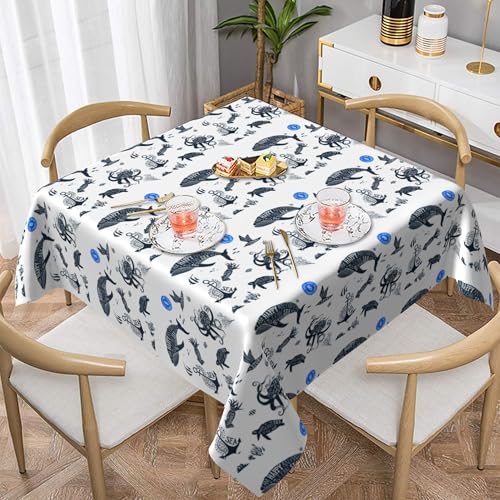 Quadratische Tischdecke 60X60 Zoll, Heftklammern für Hochzeitsregister, Feuchtigkeitsbeständige Rückseite, Sunfast-Farbsystem, Flach Verpackt Colorful 137X137 Quadratische Tischdecke 60X60 Zoll, Heftklammern für Hochzeitsregister, Feuchtigkeitsbeständige Rückseite, Sunfast-Farbsystem, Flach Verpackt Colorful 137X137 von ZALXOZYL
