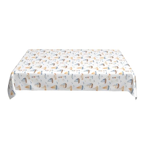 Rosa Gingham-Tischdecke, 152 X 228 cm, Rechteckig, Bedrucktes Muster, Wasserdicht, für Garten-Teeparty Colorful 90in von ZALXOZYL