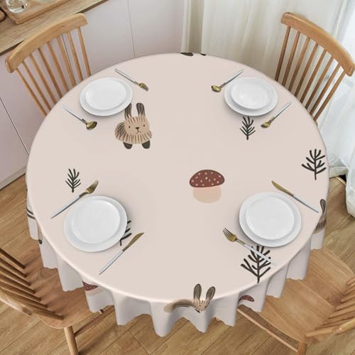 Runde, Waschbare Tischdecke, 152,4 cm, Reißfest, Mit Spitzenbesatz, für Buffet-Dekor, Obstmuster C 60 In Runde, Waschbare Tischdecke, 152,4 cm, Reißfest, Mit Spitzenbesatz, für Buffet-Dekor, Obstmuster C 60 In von ZALXOZYL