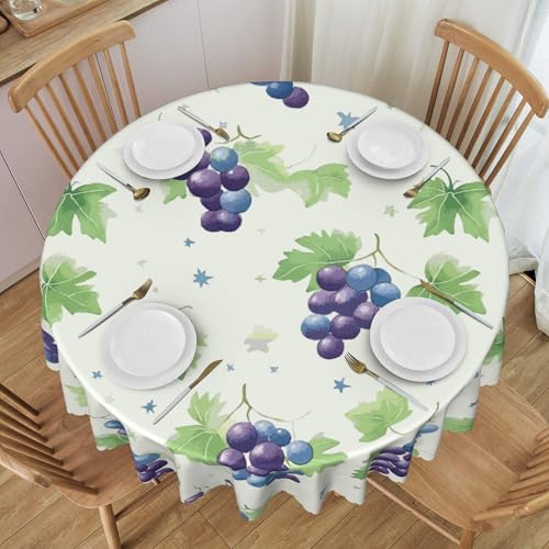 Runde Tischdecke Mit Spitzenrand, 152,4 cm, Wasserdicht, Mit Gemüse- Und Obstmuster, Reißfest, Wiederverwendbar, für Partytische Colorful 60 In Runde Tischdecke Mit Spitzenrand, 152,4 cm, Wasserdicht, Mit Gemüse- Und Obstmuster, Reißfest, Wiederverwendbar, für Partytische Colorful 60 In von ZALXOZYL