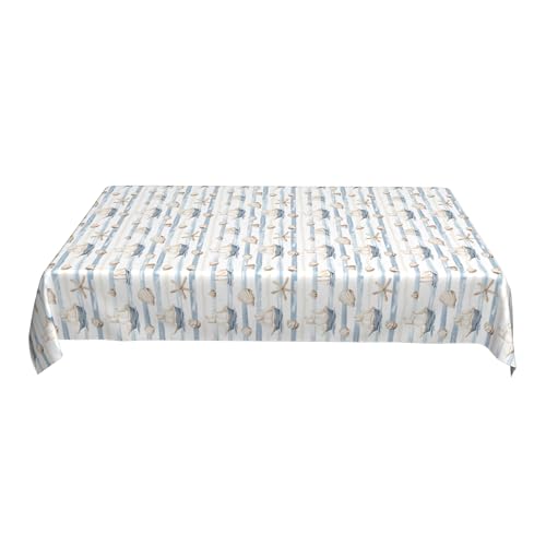 Schwarz-Weiße Tischdecke, 152,4 X 228,6 cm, Bedrucktes Musterdesign, Geometrisch, Wasserfest für Moderne Café-Dekoration F 90in von ZALXOZYL