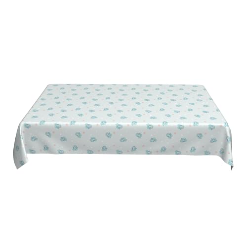Strapazierfähige Tischdecke, 152 X 228 cm, Bedrucktes Musterdesign, Reißfestes Polyester, Wasserdicht, für Die Dekoration Einer Bauernküche F 90in von ZALXOZYL