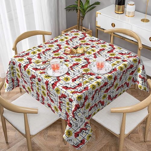 Tischdecke Für Café-Tisch,137,2X137cm Und 152,4X152,4 cm,Wasserfest,Ölbeständig,Weich,Leuchtende Farben,Durchsickerungssicher,Leicht Zu Reinigen,Knitterfrei,Für Partys Und Hochzeiten D 152X152 Tischdecke Für Café-Tisch,137,2X137cm Und 152,4X152,4 cm,Wasserfest,Ölbeständig,Weich,Leuchtende Farben,Durchsickerungssicher,Leicht Zu Reinigen,Knitterfrei,Für Partys Und Hochzeiten D 152X152 von ZALXOZYL