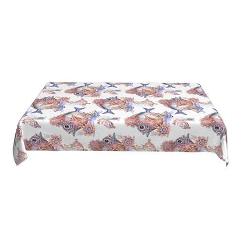 Tischdecke Mit Küstenmotiv, 152,4 X 228,6 cm, Bedrucktes Musterdesign „Meeresküste“, Wasserdicht, Abwischbar, für Strandhaus E 90in Tischdecke Mit Küstenmotiv, 152,4 X 228,6 cm, Bedrucktes Musterdesign „Meeresküste“, Wasserdicht, Abwischbar, für Strandhaus E 90in von ZALXOZYL