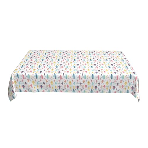 Tischdecke für Den Familienspieleabend, Rechteckig, 152,4 X 228,6 cm, Bedrucktes Muster, Wasserdicht, für Brettspiele Und Kartenspiele Colorful 90in Tischdecke für Den Familienspieleabend, Rechteckig, 152,4 X 228,6 cm, Bedrucktes Muster, Wasserdicht, für Brettspiele Und Kartenspiele Colorful 90in von ZALXOZYL