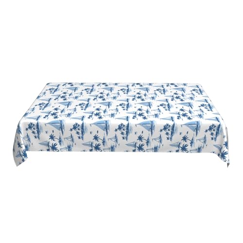 Tischdecke für Den Sonntagsbrunch, 152 X 228 cm, Rechteckig, Bedrucktes Musterdesign, Wasserdicht, Elegant für Familientreffen B 90in Tischdecke für Den Sonntagsbrunch, 152 X 228 cm, Rechteckig, Bedrucktes Musterdesign, Wasserdicht, Elegant für Familientreffen B 90in von ZALXOZYL