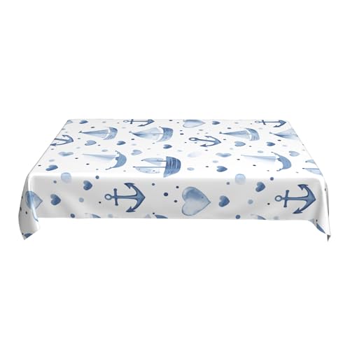 Wiederverwendbare Tischdecke, 152 X 228 cm, Rechteckig, Bedrucktes Musterdesign, PVC, Wasserdicht, für Banketttische Bei Hochzeitsempfängen B 90in von ZALXOZYL