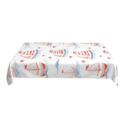 Wiederverwendbare Tischdecke, 152 X 228 cm, Rechteckig, Bedrucktes Musterdesign, PVC, Wasserdicht, für Banketttische Bei Hochzeitsempfängen C 90in von ZALXOZYL