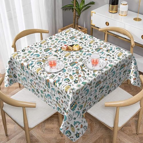 ZALXOZYL 54X54 Zoll Abdeckung, Party-Upgrade-Pick, Ölschutzoberfläche, Gut Sichtbare Farbe, Schnelle Fleckenentfernung Colorful 137X137 ZALXOZYL 54X54 Zoll Abdeckung, Party-Upgrade-Pick, Ölschutzoberfläche, Gut Sichtbare Farbe, Schnelle Fleckenentfernung Colorful 137X137 von ZALXOZYL