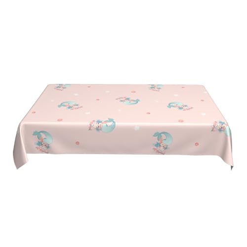 ZALXOZYL Premium-Tischschutz, 152 X 228 cm, Bedrucktes Musterdesign, auslaufsicheres Polyestergewebe für Picknick-Esstischabdeckung Im Freien Colorful 90in von ZALXOZYL